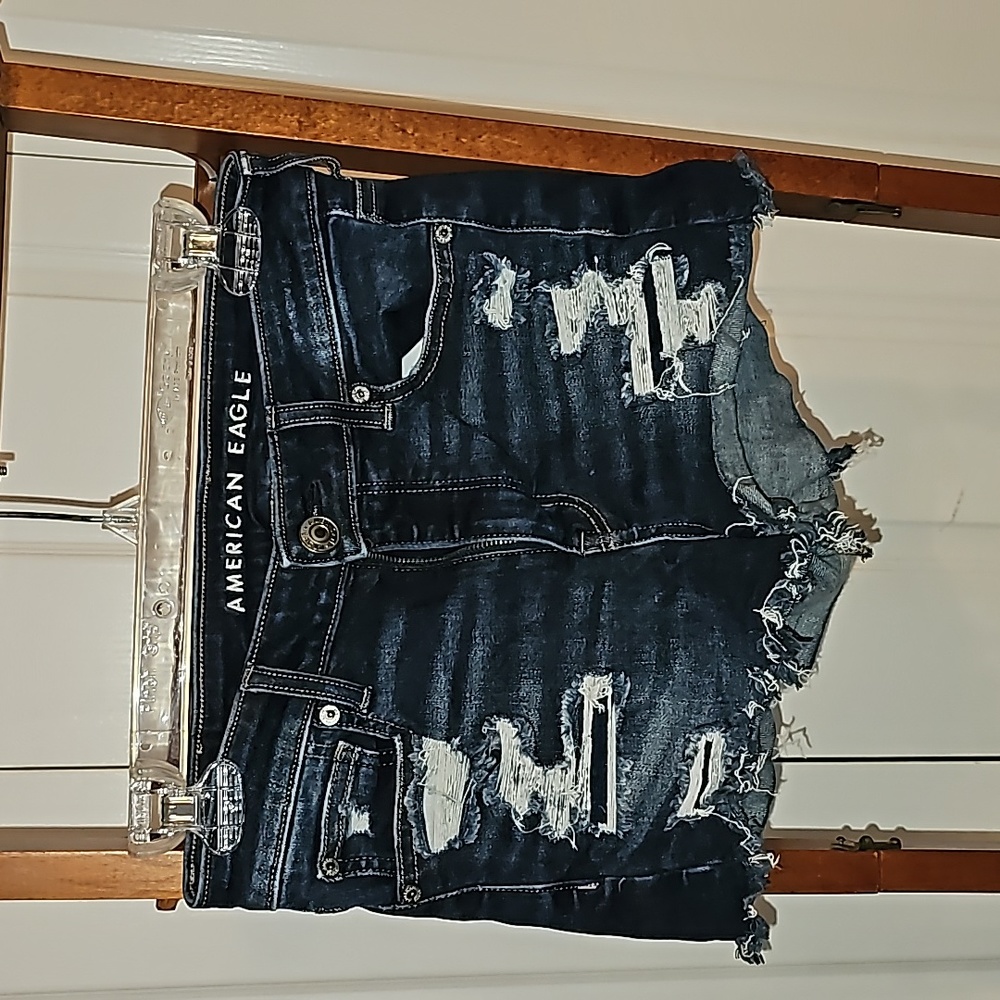 American Eagle Hi-rise Jean shorts size 4